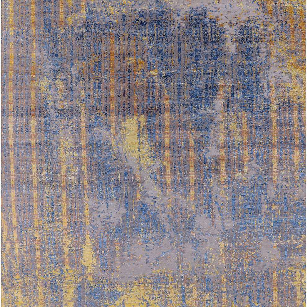 Ahgly Company Indoor Square Mid-Century Modern Area Rugs, 7' Square