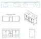 Wyndham WCS141472DGYCMUNOM70 72" Vanity in Gray + Carrera Marble and Round Sink