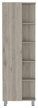 Corner Cabinet Womppi, Bathroom, Light Gray
