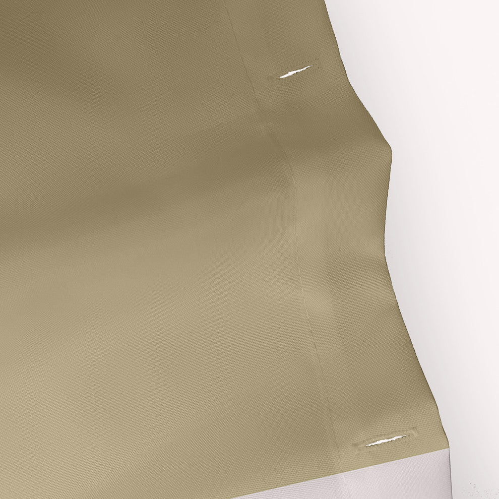Fish Chips Taupe 70" w x 73" h Shower Curtain