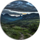 Giants Castle Hills, Landscape Photography Disc Metal Wall Art, 11"