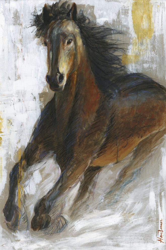 "Storm" Painting Print on Wrapped Canvas, 20x30