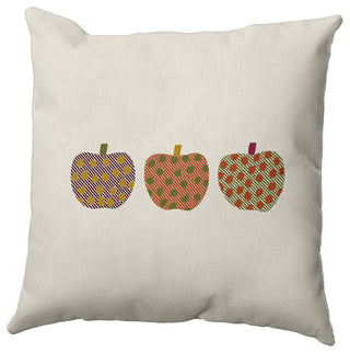 20"x20" Apples Decorative Throw Pillow, Olive