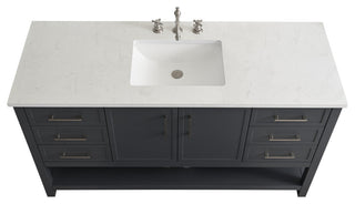 Arlo 60" Bathroom Vanity, Dark Gray