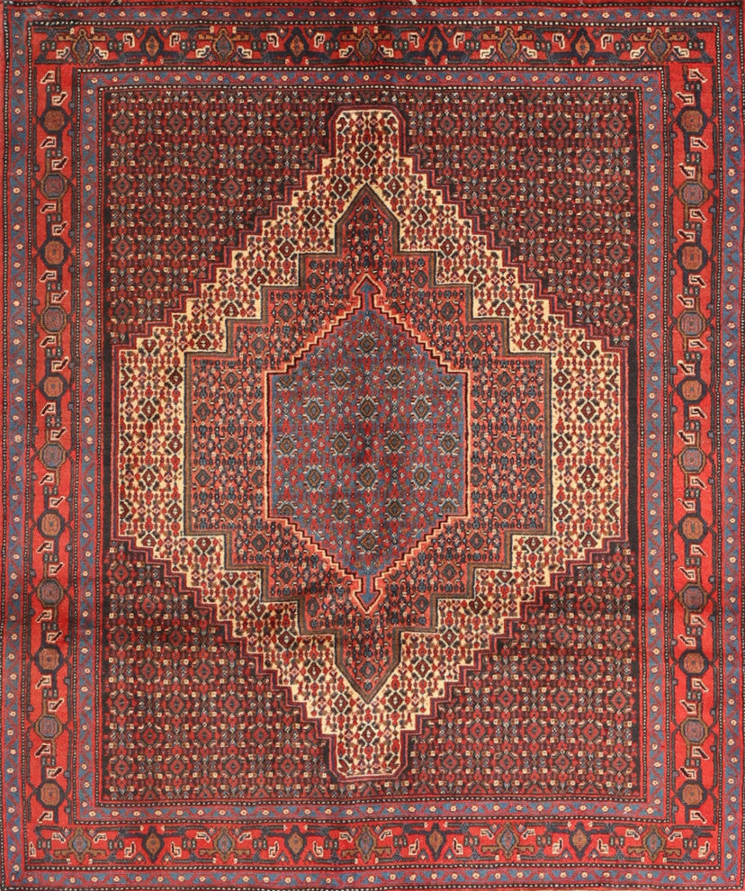 Ahgly Company Indoor Rectangle Traditional Area Rugs, 7' x 9'