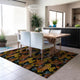 Indoor/Outdoor Kendall KE2 Black Machine Washable 10' x 14' Rug