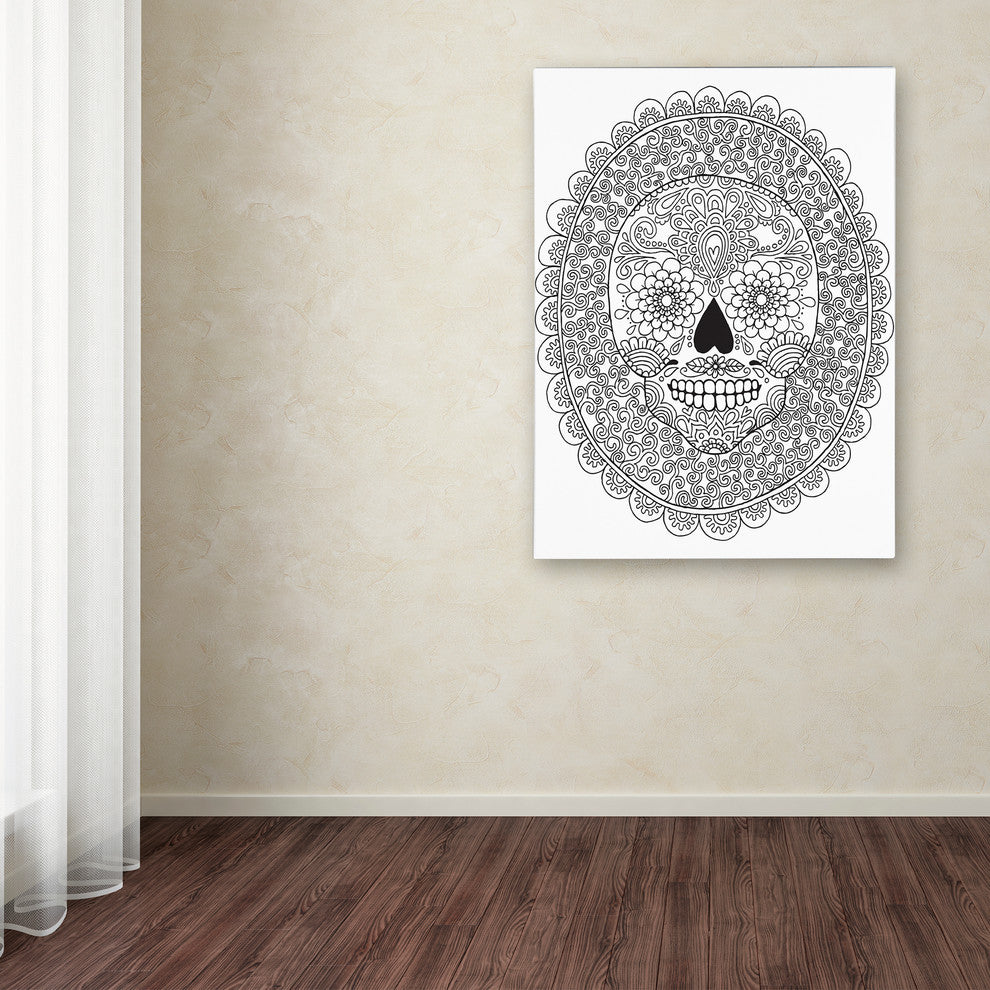 Hello Angel 'Candy Skull' Canvas Art, 19x14