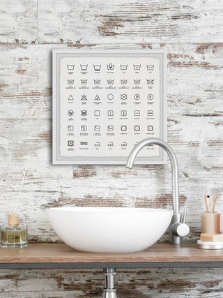 "Machine Wash Only" Framed Painting Print, 24x24