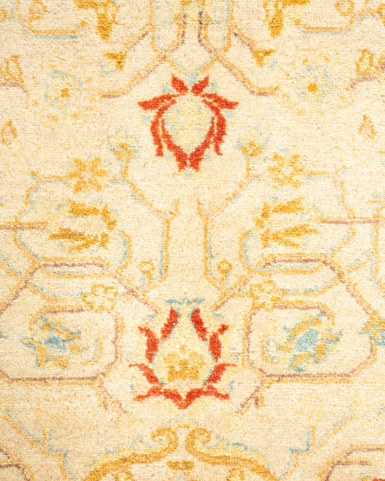 Paletwa One-of-a-Kind Hand-Knotted Runner Ivory, 4'2"x12'4"