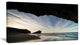 Monsul Beach during Sunset, Large Seashore Canvas Art Print, 32"x16"