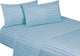 Dobby Stripe Sheet Set, Aqua, Queen