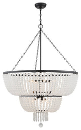 Rylee 12 Light Matte Black Chandelier