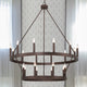 Vanity Art 20-Light Wagon Wheel Chandelier, Oil Rubbed Bronze