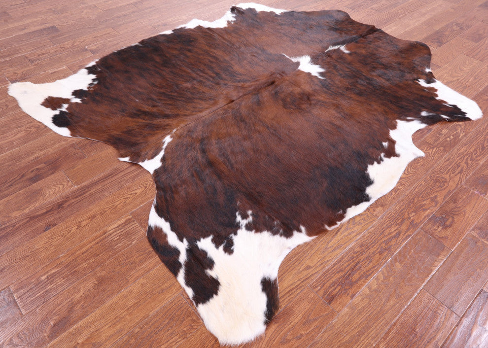 6' 11" X 5' 10" Natural Cowhide Rug C2001