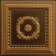 Antique Gold 3D Ceiling Panels, 2'x2', 100 Sq Ft, Pack of 25