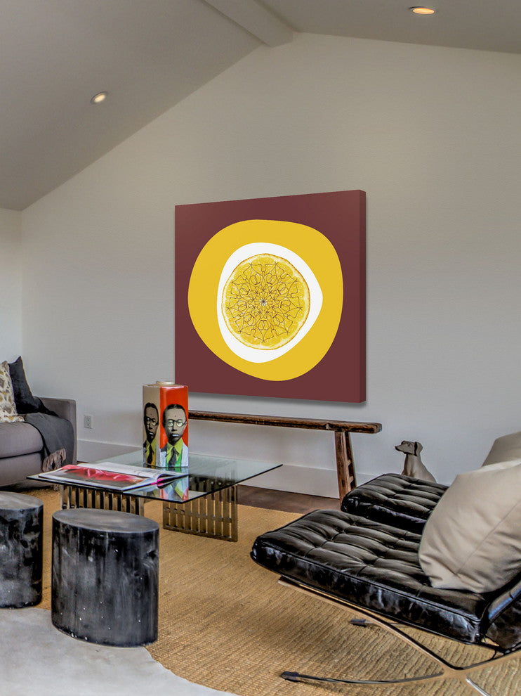 "September Lemon" Painting Print on Canvas by Irena Orlov