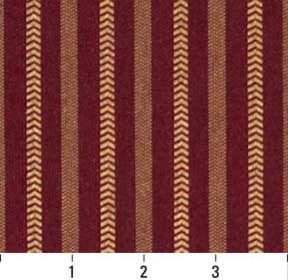 Burgundy Red Striped Heavy Duty Crypton Fabric By The Yard
