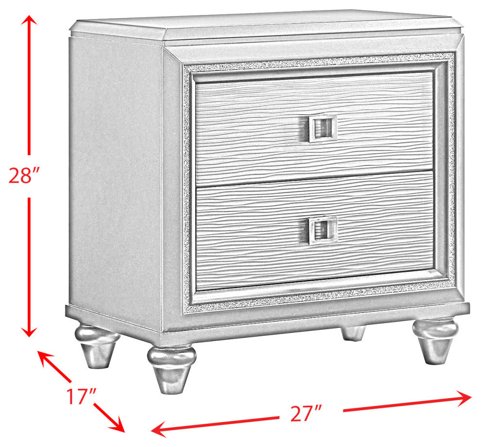 Picket House Furnishings Faris Panel 5PC Bedroom Set in Black