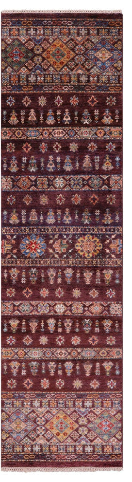 Tribal Khorjin Handmade Runner Rug 2' 9" X 9' 11" Q8400