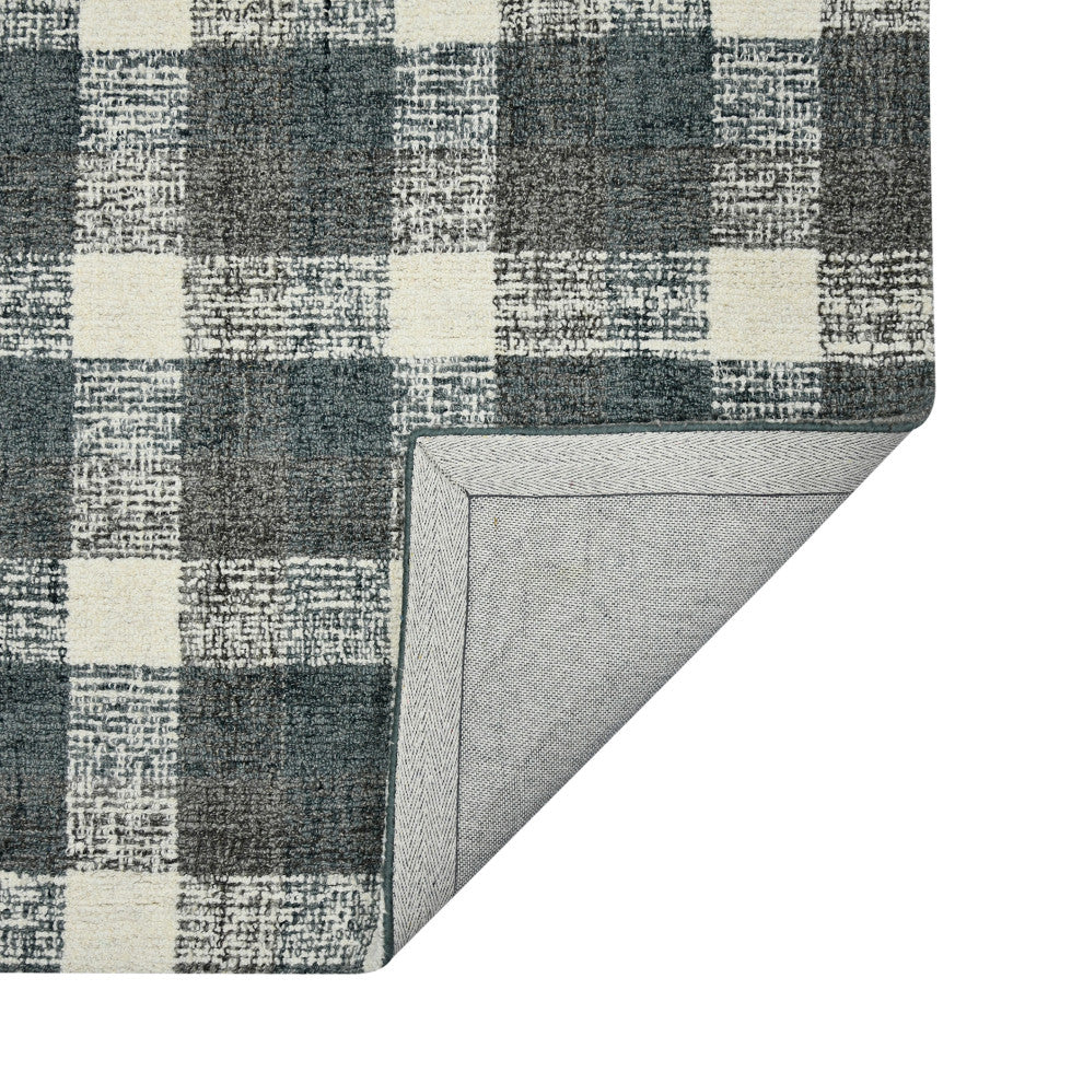 Tartan Cartwell Area Rug, Gray, 8' x 10', Plaid