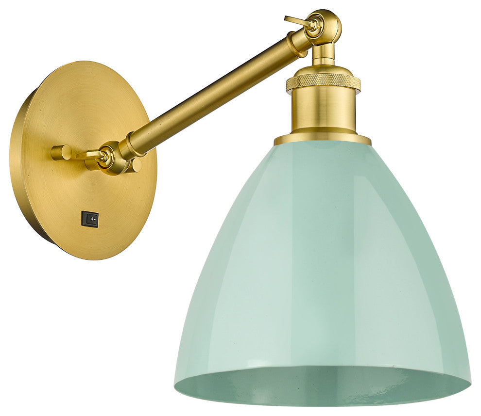 Innovations 317-1W-SG-MBD-75-SF 1-Light Sconce, Satin Gold