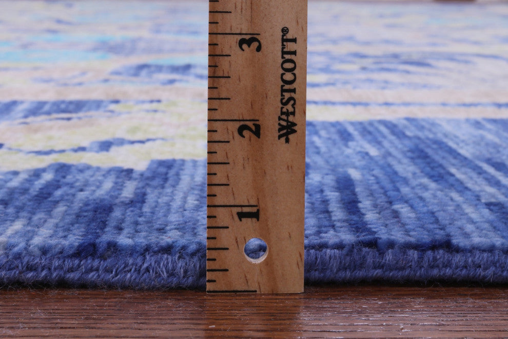 11' 11" X 15' 0" Handmade William Morris Wool Rug - Q15733