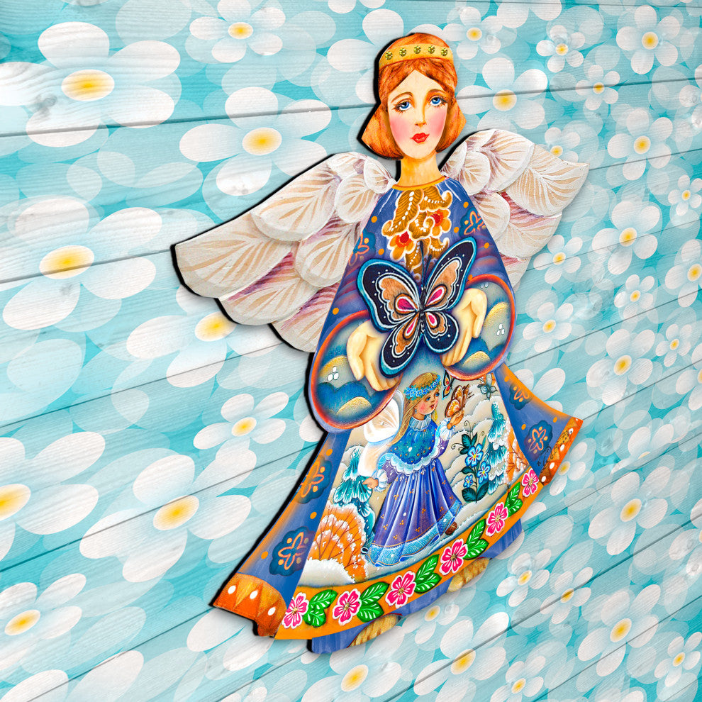 Butterfly Spring Angel Door Hanger