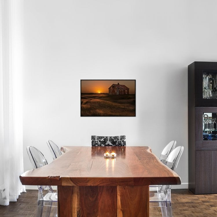 "September Sun" Framed Canvas Giclee by Brin Ingibergsson-Bragi, 31x21"