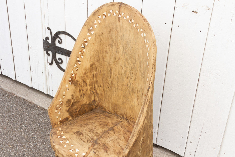 Farmhouse Bleached and Inlaid Naga Chair