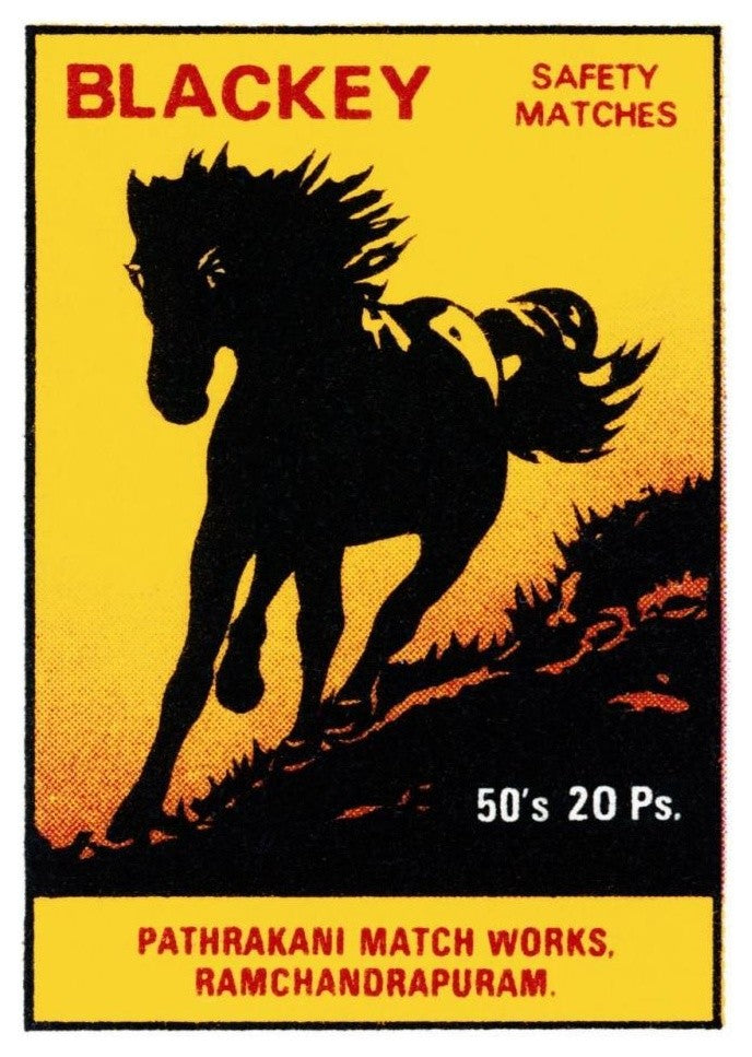 "Blackey Safety Matches" Digital Paper Print by Phillumenart, 23"x32"