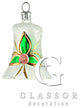 White Bell With Modern Flowers Ornament