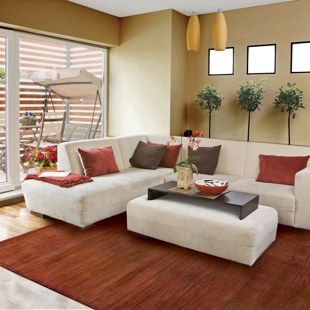 Oriental Weavers Aniston Collection Red Solid Indoor Area Rug 10'X13'