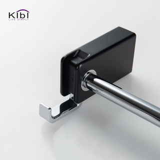 Artis Bathroom Hardware Accessory Tissue Holder With Hook, Chrome Black