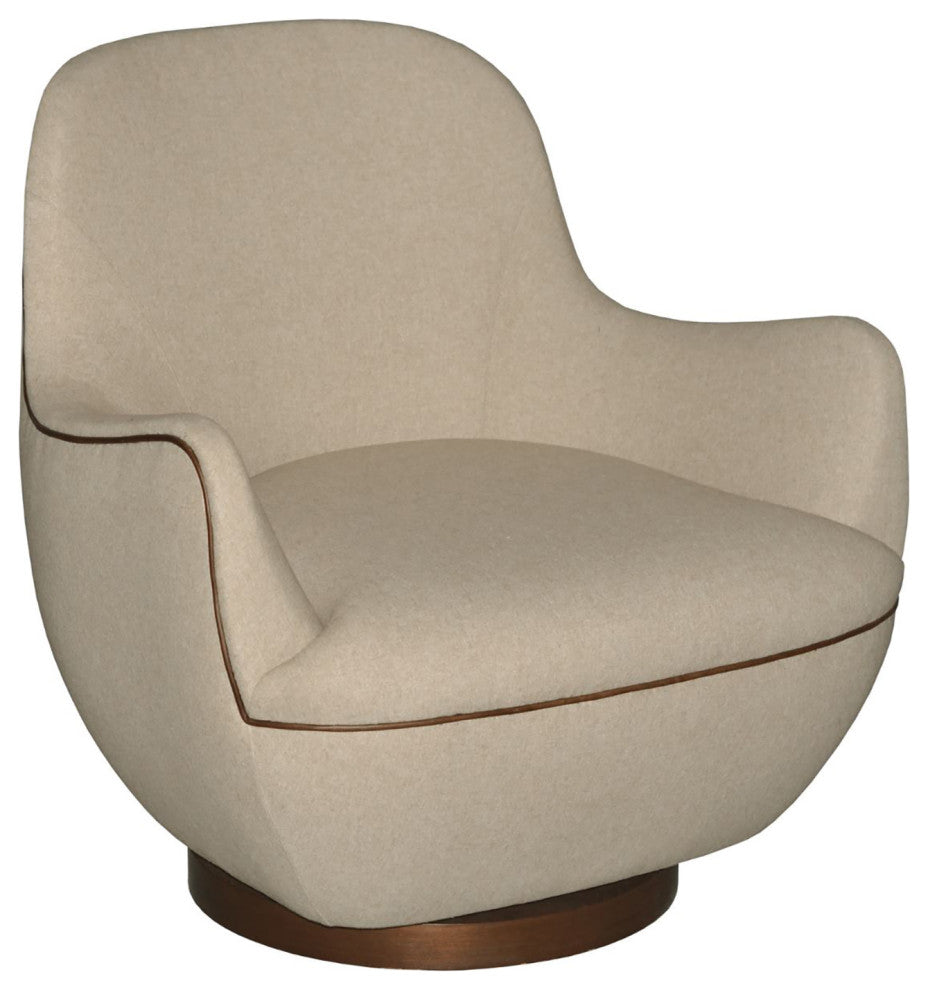 Brene Oatmeal Swivel Chair