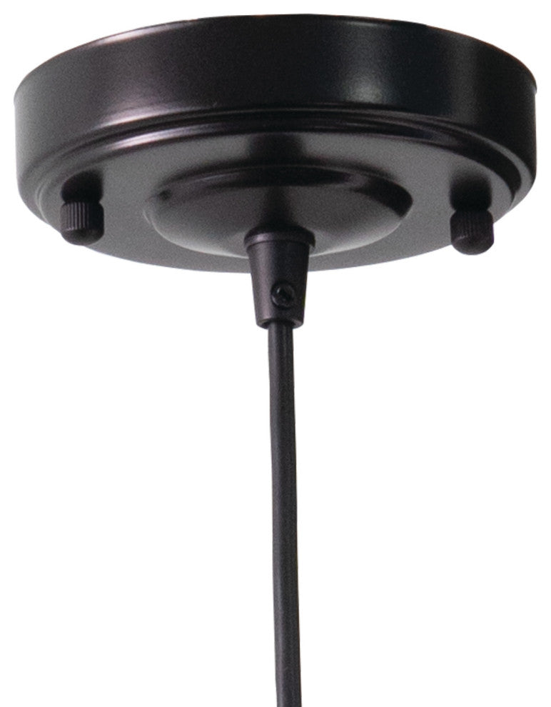 Vaxcel Lighting T0373 Dorado 1 Light 15"W Outdoor Pendant - Dark Bronze, Inner