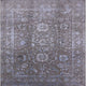 Ahgly Company Indoor Square Mid-Century Modern Area Rugs, 7' Square
