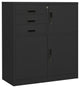 vidaXL Office Cabinet Anthracite 35.4"x15.7"x40.2" Steel