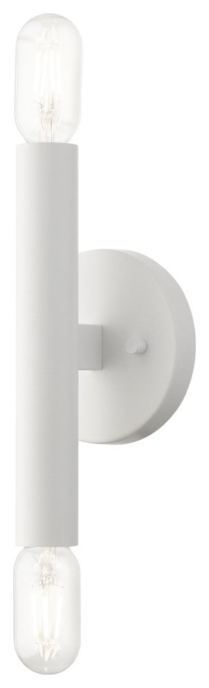Copenhagen 2 Light White ADA Sconce