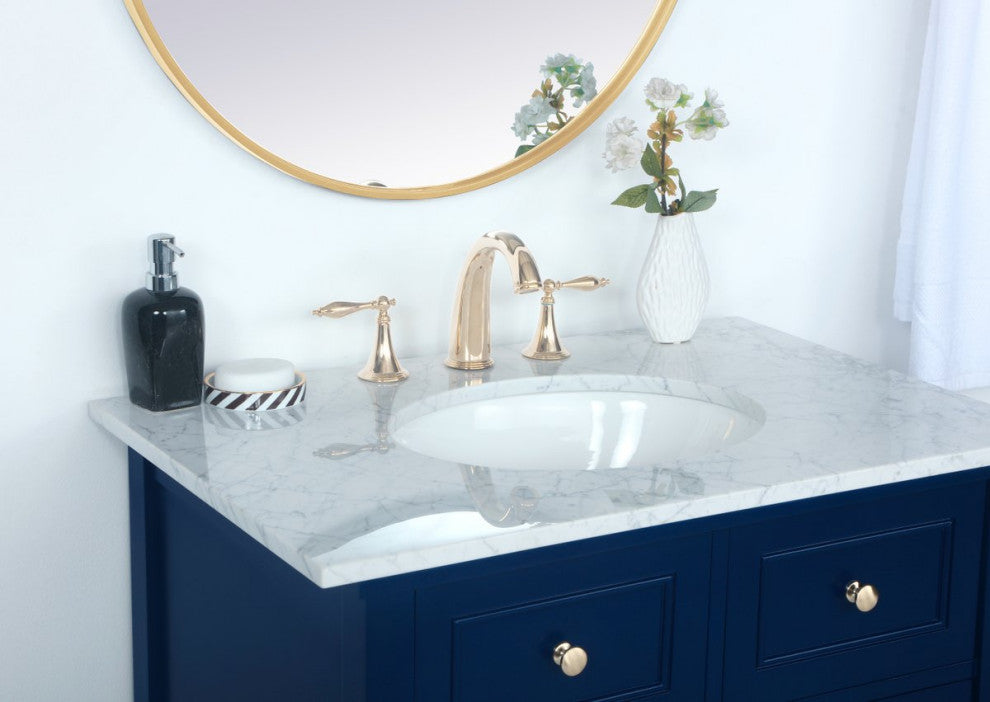 Matilda Single Bathroom Vanity, Blue, 30"