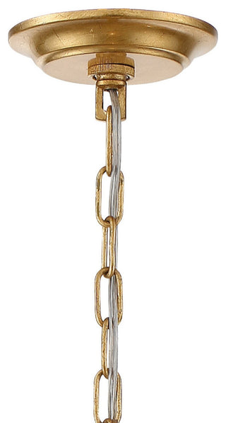 Arcadia 5 Light Chandelier in Antique Gold with Hand Cut Crystal