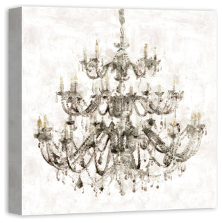 Opulent Chandelier Wall Art, 20"x20", Canvas