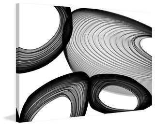"Abstract Black and White 21-49-00" Print on Canvas by Irena Orlov