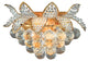 Artistry Lighting Flower Collection 24 Karat Gold Crystal Wall Sconce 10x10