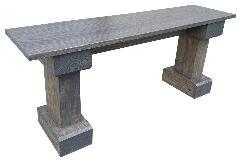 Driftwood Grey Wyoming Bench, 24 Inches