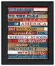 "Pledge of Allegiance" By Marla Rae, Printed Wall Art, Black Frame