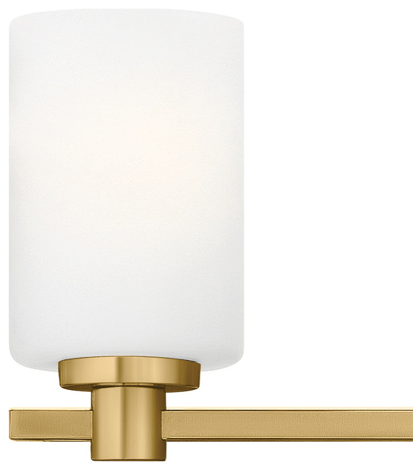 Hinkley Karlie Bathroom Vanity Light, Lacquered Brass, 3 Light