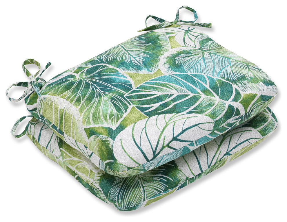Key Cove Lagoon Rounded Corners Seat Cushion, Set of 2