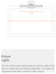 20W Picture Light With Frosted Glass, Matte Black