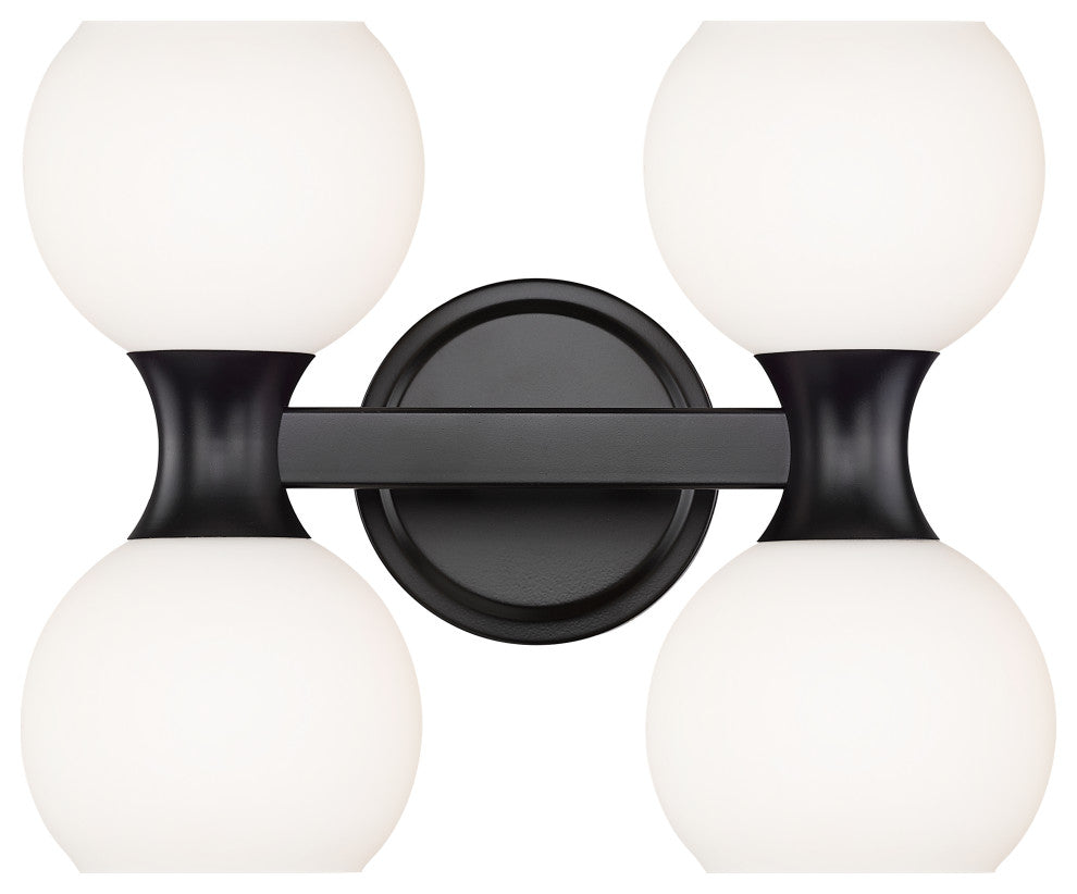 Z-LITE 4-Light Vanity, Matte Black