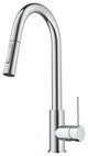 Oletto Pull-Down 1-Hole Kitchen Faucet, Chrome, Model Kpf-3104ch